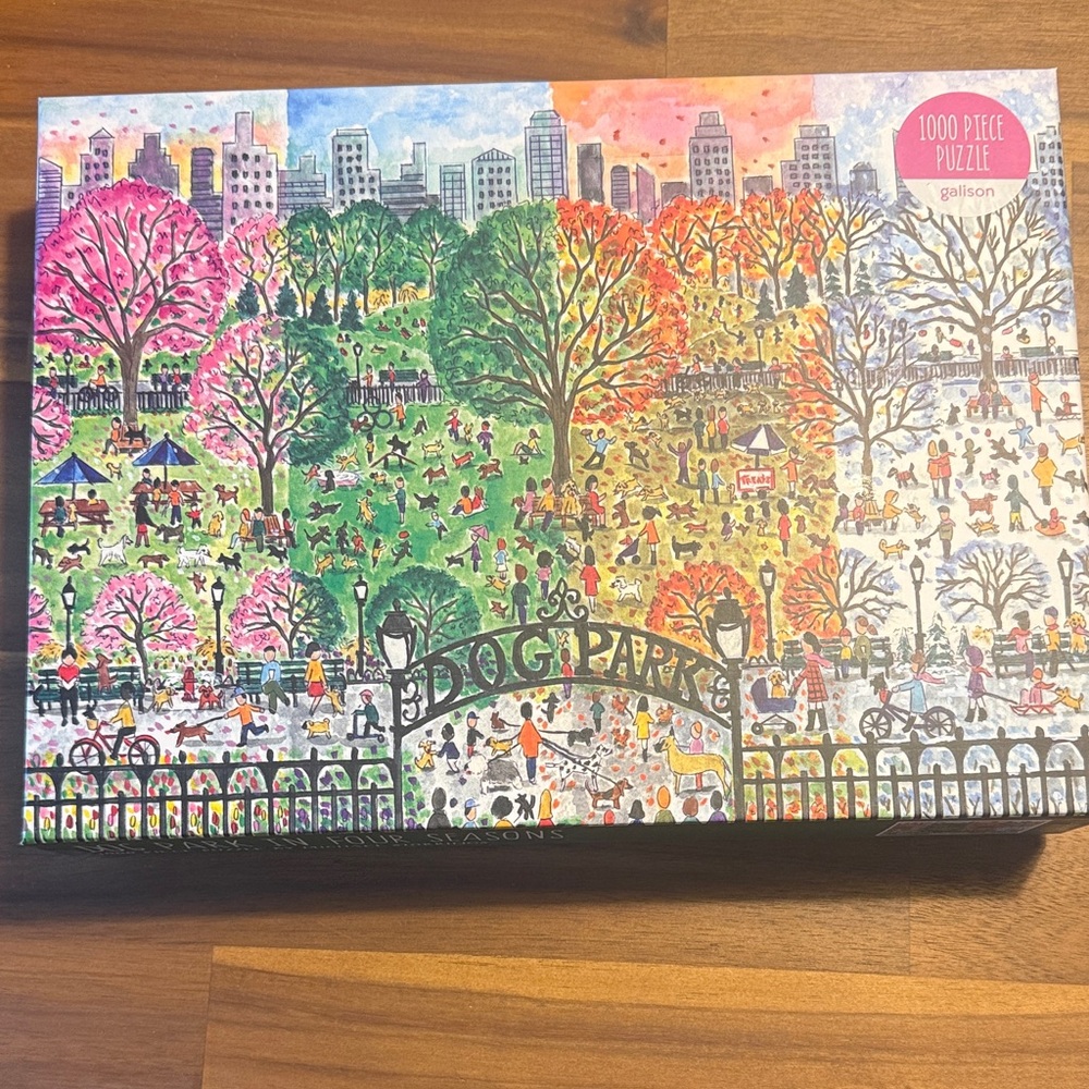 1000-Piece Park Seasons Jigsaw Puzzle - Multicolor